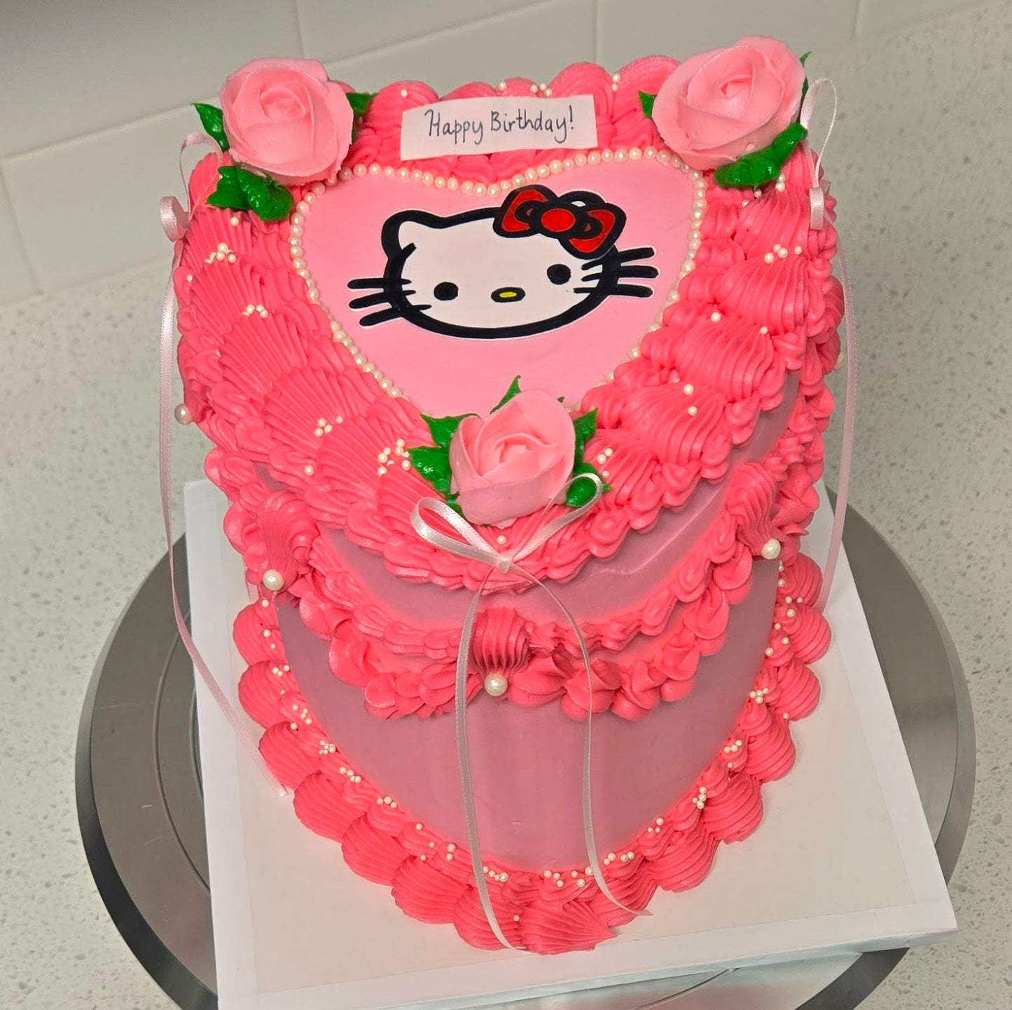 Custom Heart Cake
