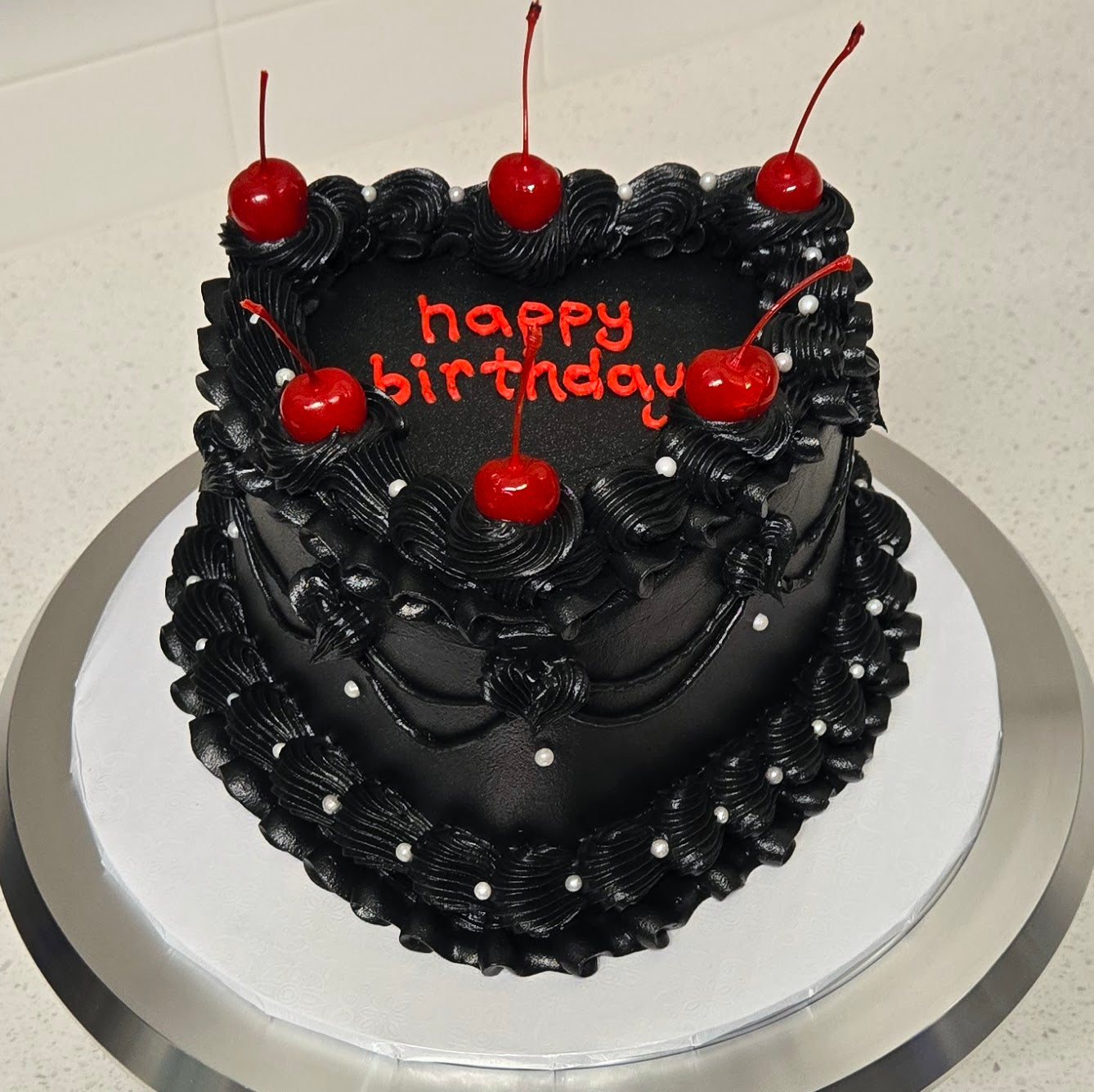 Custom Heart Cake